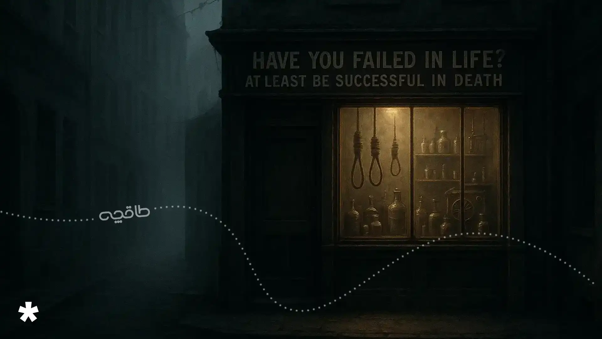 تصویری از رمان مغازه خودکشی